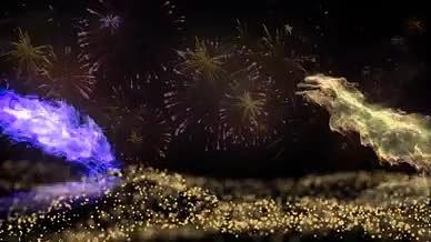 2018黑金粒子震撼影视颁奖典礼ae模板视频的预览图